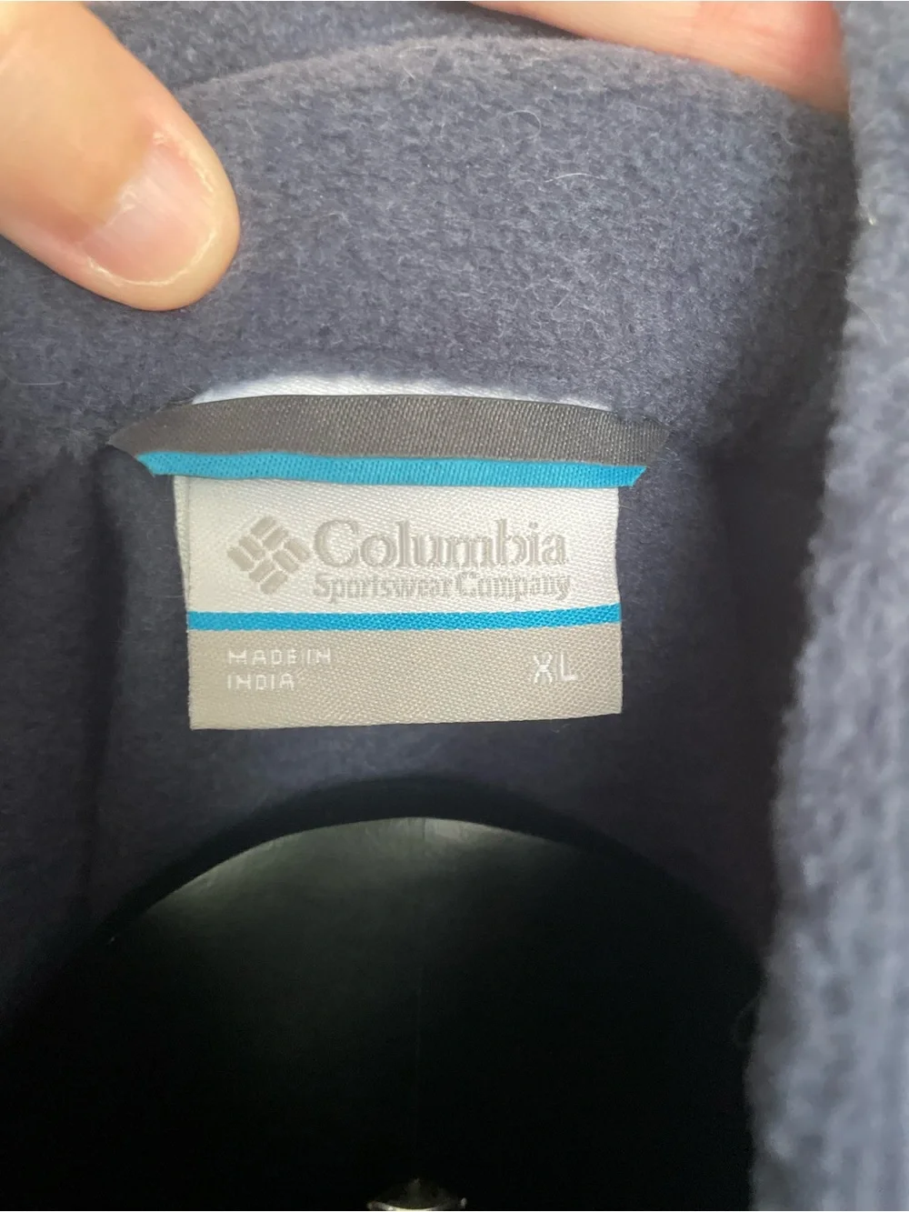 Columbia Charcoal Gray Full-Zip Fleece Vest, Size L